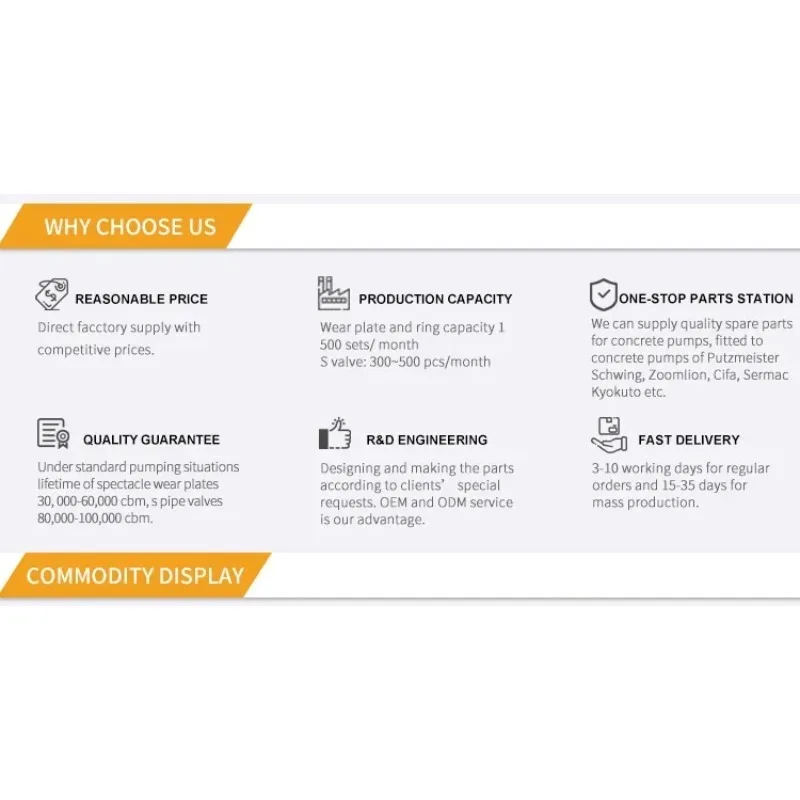 Conjunto de brida de rodamiento agitador de repuestos de bomba de hormigón Schwing izquierda y derecha 10061072 10061073