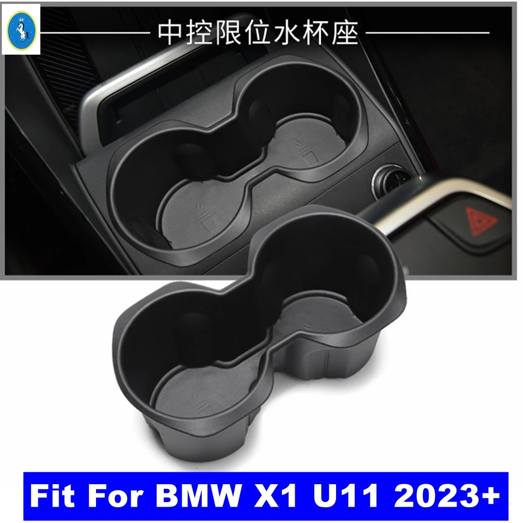 

TPE Car Center Console Water Cup Holder Storage Box Organizer Container Tray For BMW X1 U11 2023 2024 2025 Interior Accessories