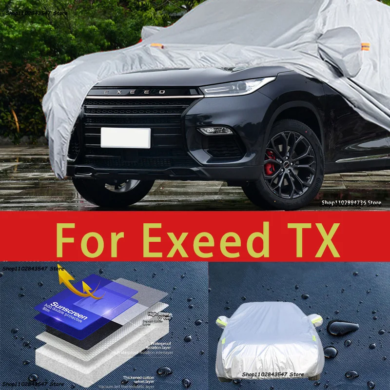 

For Exeed TX Outdoor Protection Full Car Covers Snow Cover Sunshade Waterproof Dustproof Exterior Car accessories