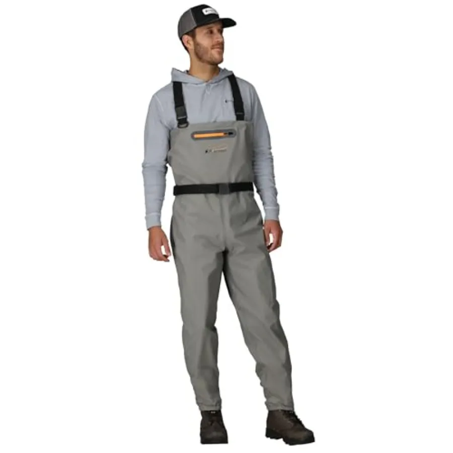 

Canyon II Breathable Waterproof Stockingfoot Fishing Chest Wader for Fishing in Olive Green with High-Performance Breathability