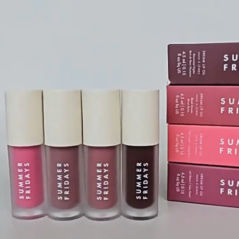 夏のホットなフライデーズ向け、保湿リップオイル、バニラシュガーコーヒーケーキココアリップグロス、透明リップスティック、メイクアップケアセット