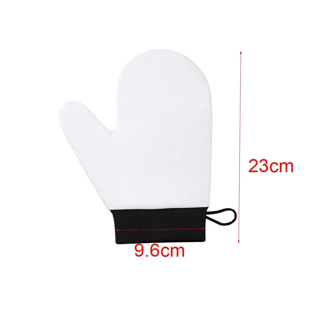 Leather Self-Tanning Mitt Reusable Washable Tanning Glove Sunless Fake Tan Double-Sided Body Lotion Glove Body Face Application