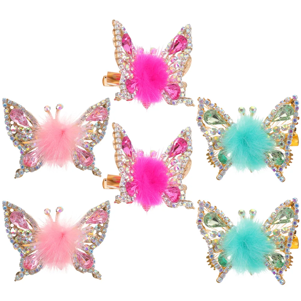 

6Pcs Moving Butterfly Hair Clips for Girls Adorable Hairpins for Cosplay and Parties Girls Hairpin Butterfly Hair Clip