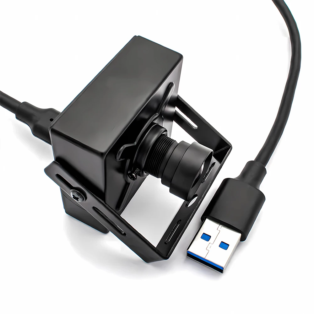 WGWK 4K 30FPS USB3.0 PC كاميرا فيديو صندوق معدني كاميرا ويب صندوق الكمون المنخفض 49 درجة 6.2 مللي متر لا تشويه كاميرا البث المباشر UVC