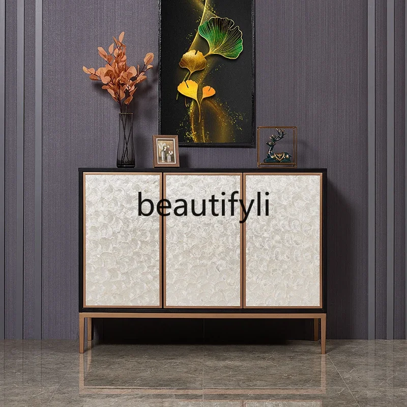 

Light luxury shoe cabinet Entry foyer storage partition cabinet American entrance Dining side cabinet