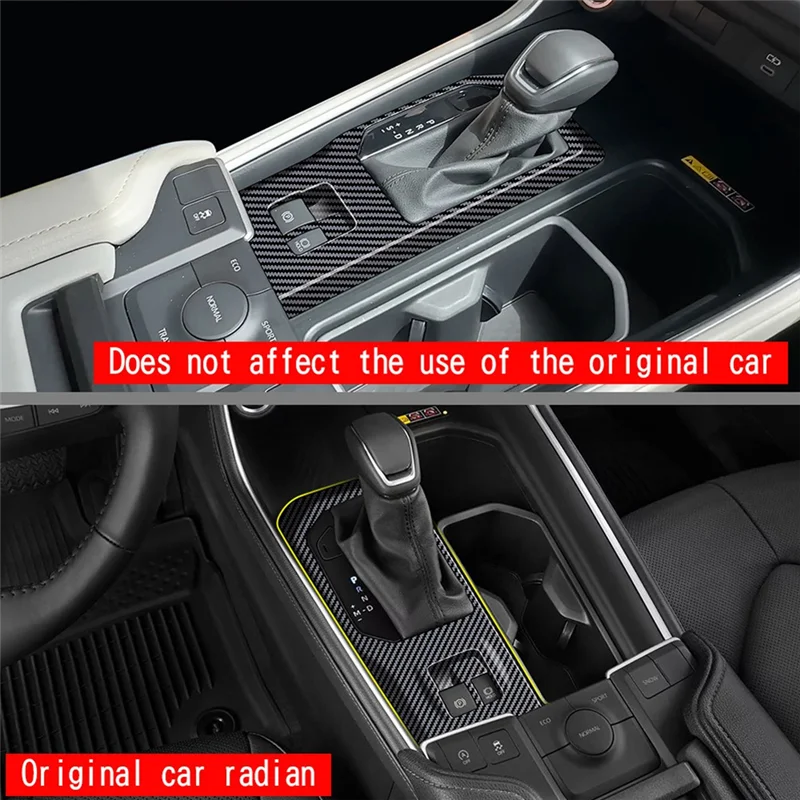 

Car Gear Shift Panel Cover Shift Panel Frame Carbon Fiber Trim For Toyota Grand Highlander 2024-AS55