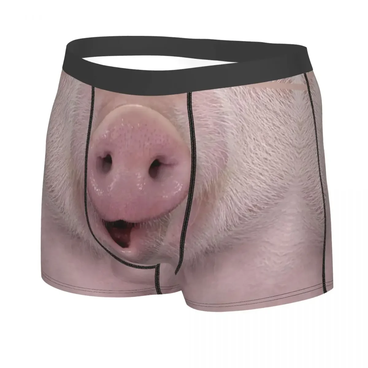 Fashion Funny Pig Nose Boxers Shorts Panties Male Underpants Stretch Animal Snout Briefs Underwear