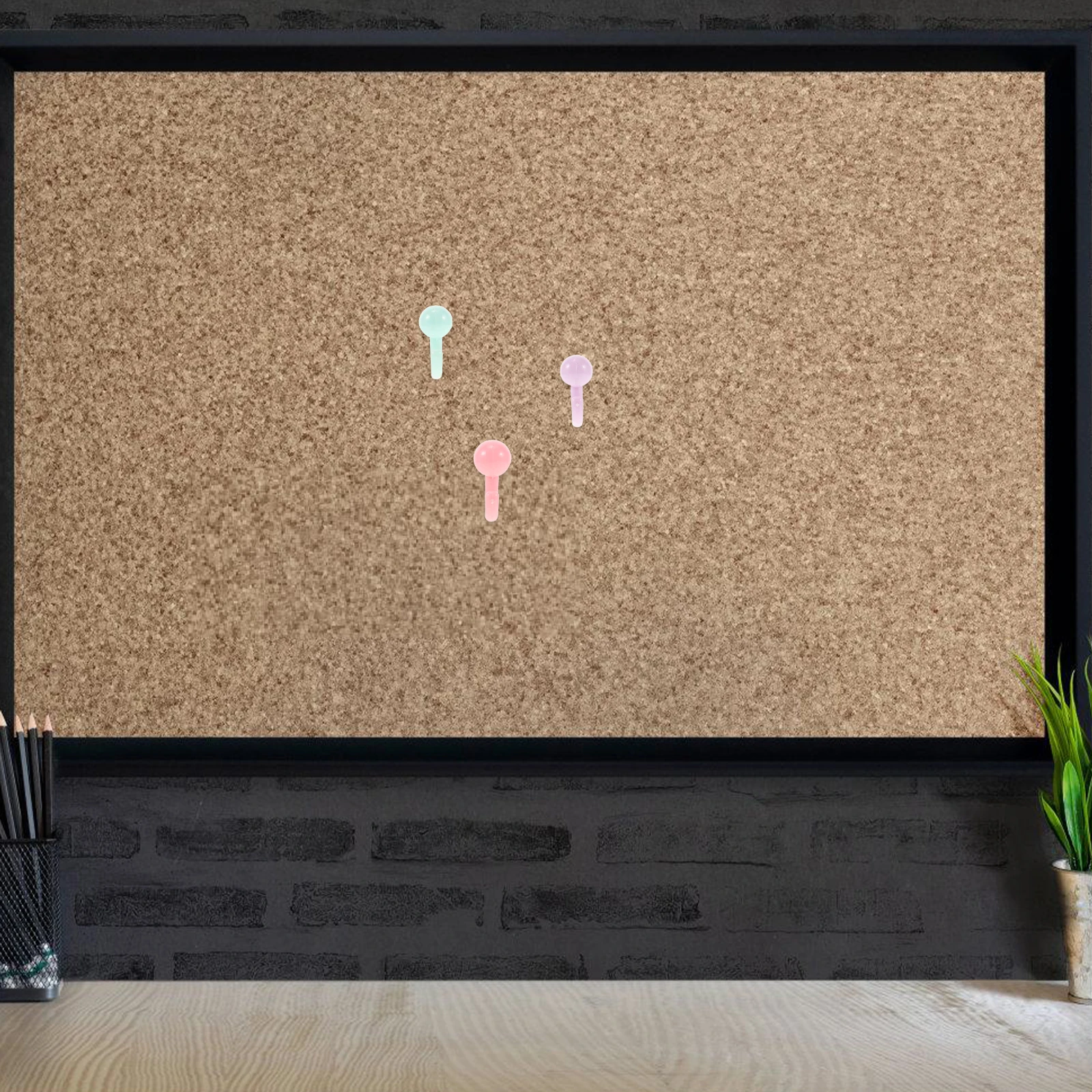 50 puntine da disegno con gancio, puntine da parete, chiodi decorativi da appendere, perni in sughero per tricolore