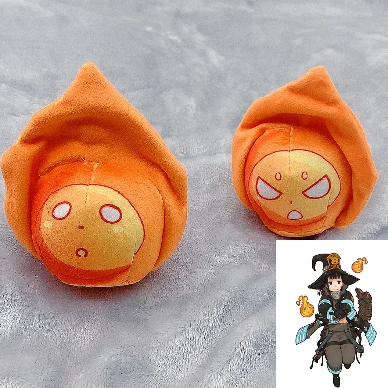 

Plush Strap Maki Oze Mera Mera Pusu Pusu Kusakabe Shinra Kotatsu Tamaki Fire Flame Cute Funny Keychain Toy Anime Accessories