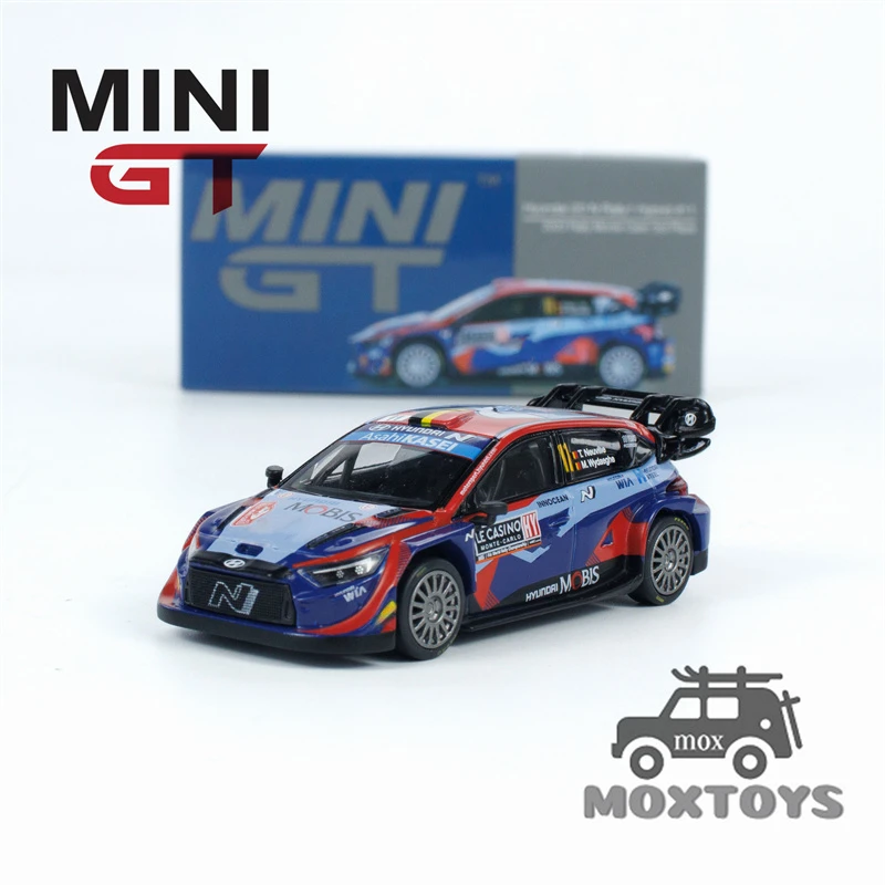 MINI GT 1:64 Hyundai i20 N Rally1 2023 Rally LHD Diecast Model Car