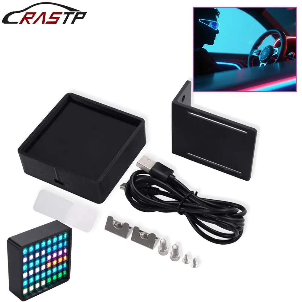 RASTP-PC Sim Racing Game Dashboard Flag Signal Light Gear Display For Logitech G29/G27 Thrustmaster T300 SIMAGIC MOZA HB053