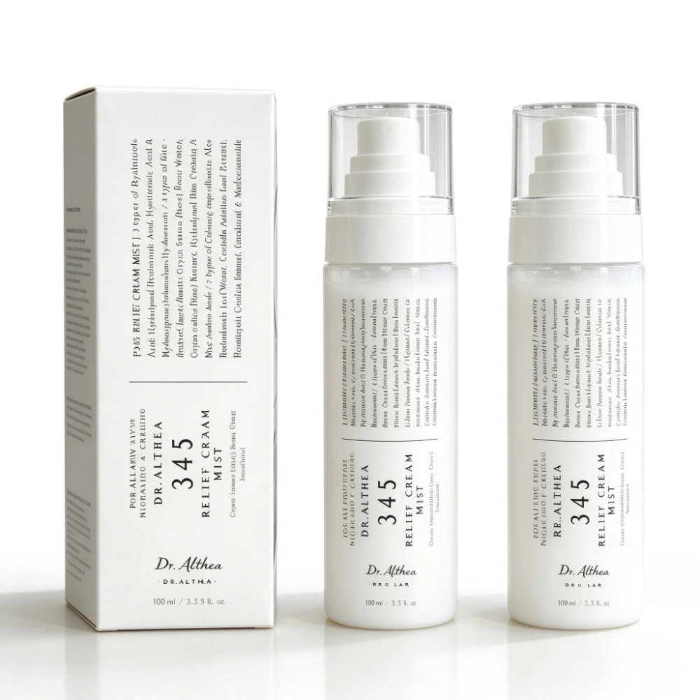 Dr Althea 345 Cream Mist60ml 100ml Soothing Face Spray for Winter Dry Sensitive Skin Daily Hydration Fresh Glow Makeup Setting