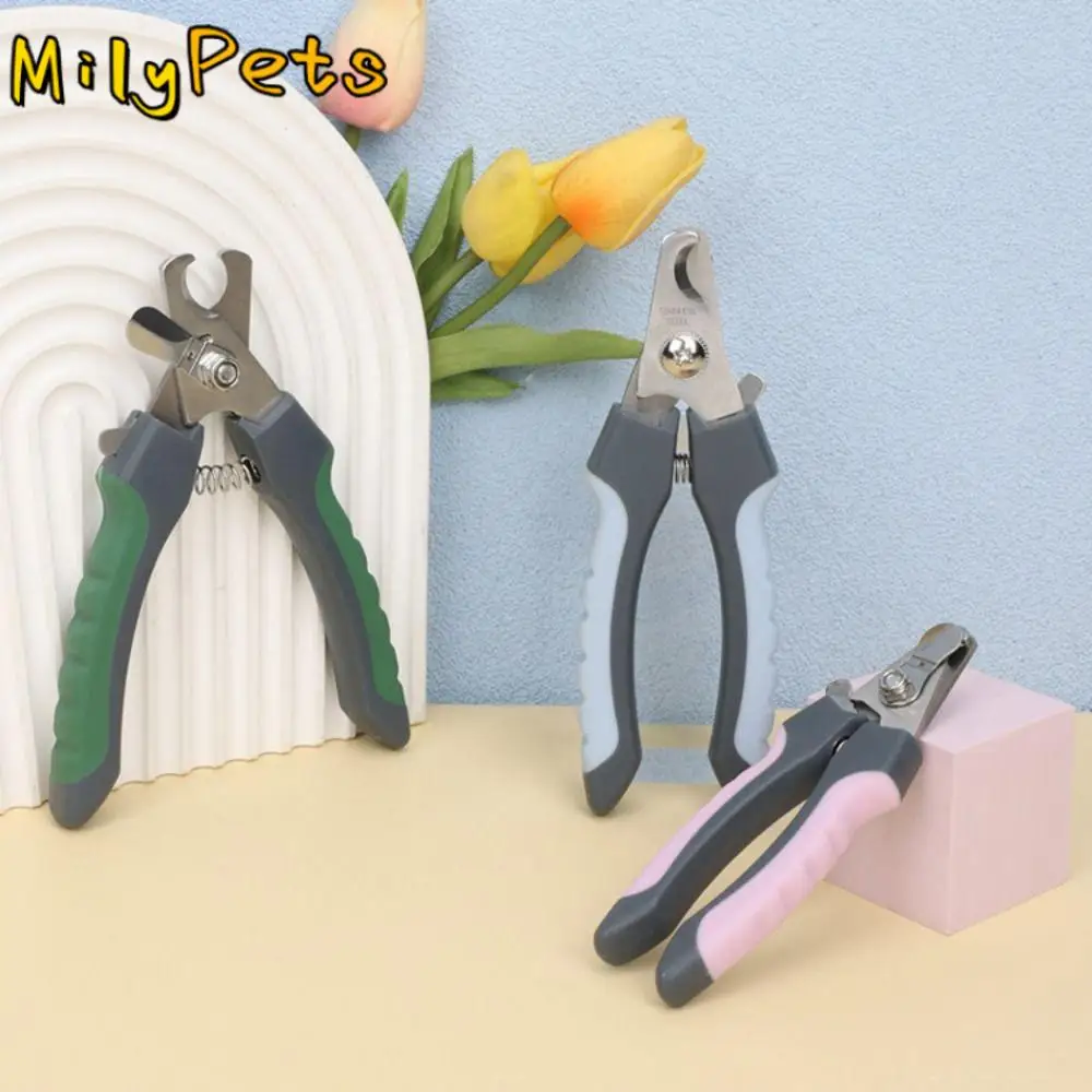 

Professional Dog Nail Clipper Labor-Saving Metal Pet Claw Sharpener with Safety Guard Non-slip Handle Pet Grooming Clippers