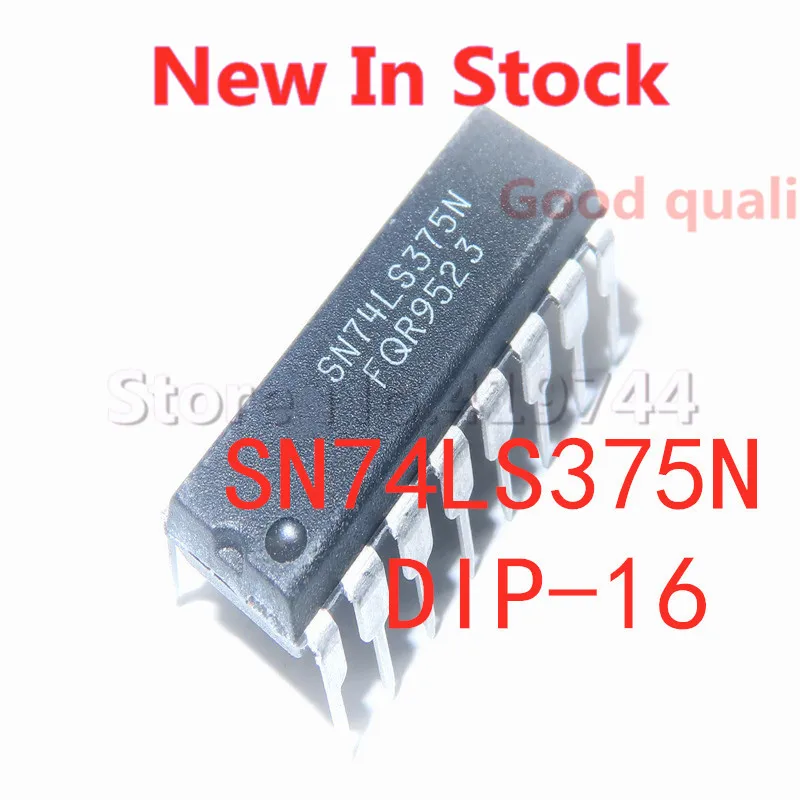 5PCS/LOT SN74LS375N 74LS375 DIP16  In Stock NEW Original IC