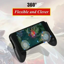 1Pcs Portable ABS Mobile Phone Gamepad Controller W1 for PUBG Aim Shooting Game Handle for IPhone IOS Android Gaming Accessories