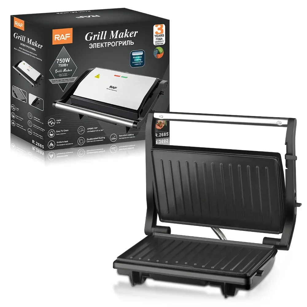 220v steak Panini machine Breakfast Roast sausage machine Hamburger Toasted sandwich toaster тостер для хлеба 전기슬라이서