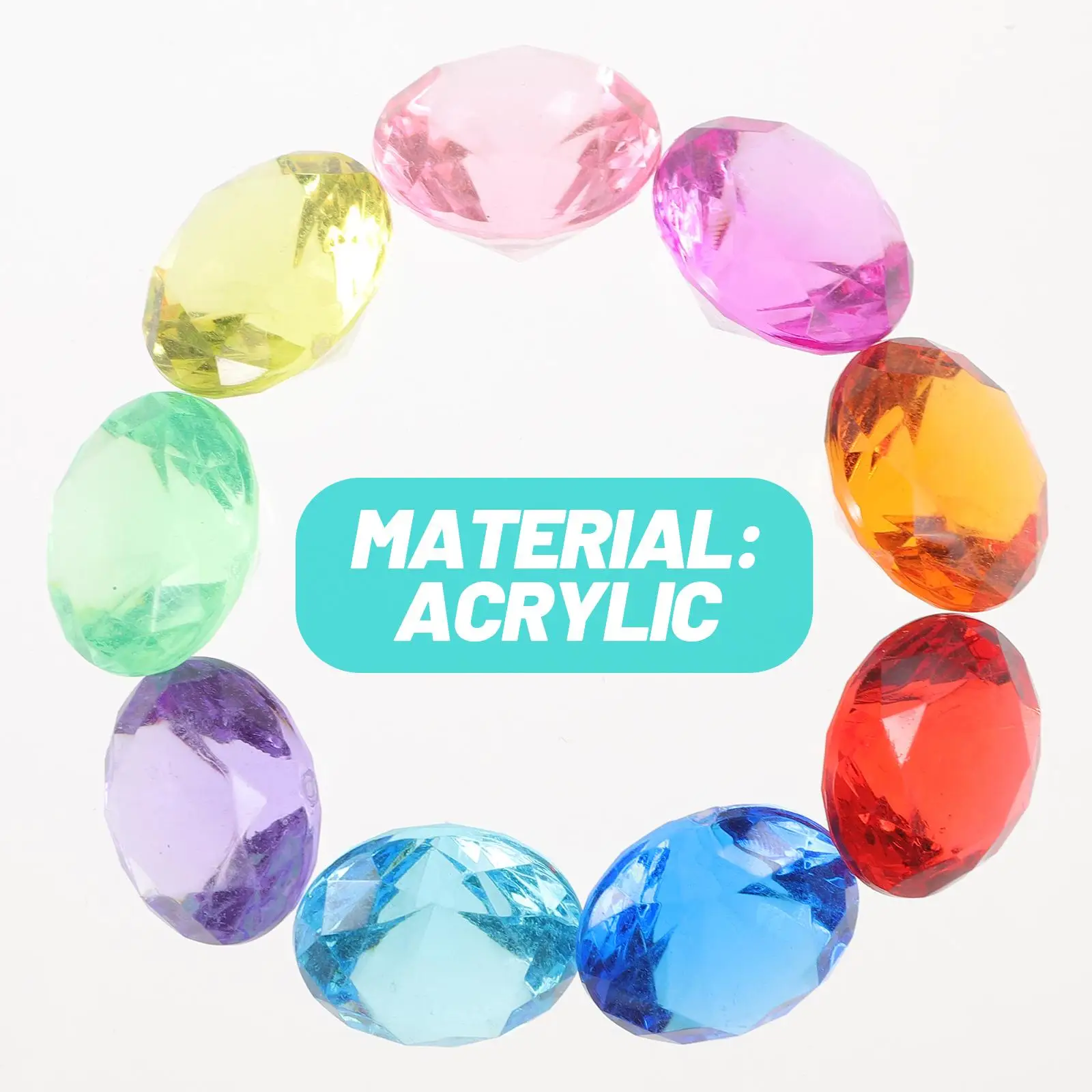 100 pièces pierres précieuses enfants décorations bricolage artisanat bijoux enfant accessoires pierres précieuses décoratives jouets de beauté pierres précieuses