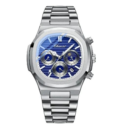 Fashion Casual Quartz Wristwatch Multi Functional Men's Watch