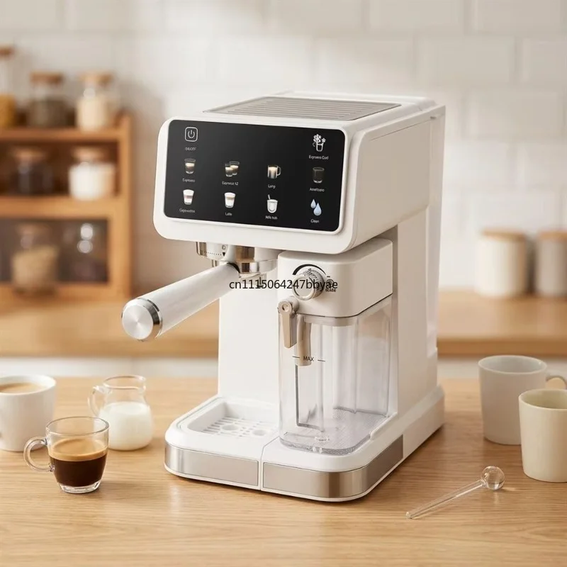 For 220V Touch‑Screen Espresso Coffee Machine 20Bar Coffee Maker With Milk Frother Automatic Brewer Energy‑Saving For Home