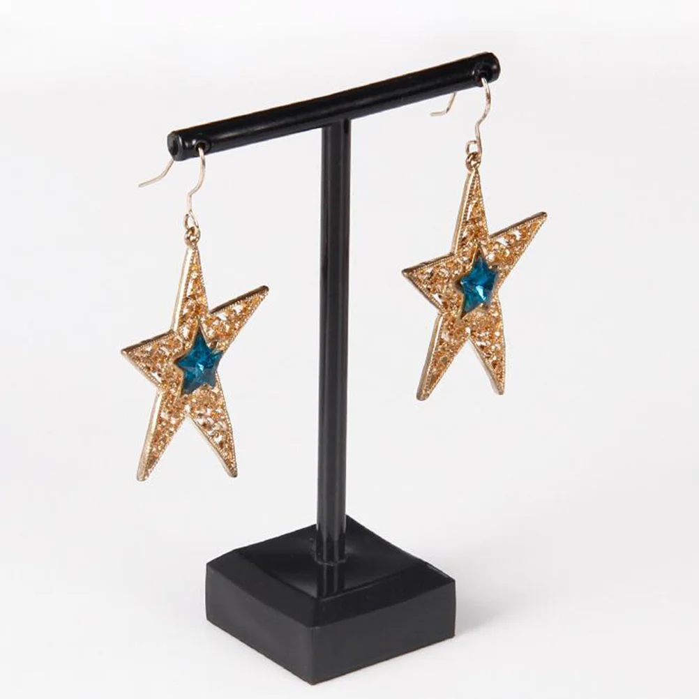 

2 pcs Earrrings Display Rack T Shape Acrylic Jewelry Organizer Stand For Earrings Bracelets Keys Storage Display Holder