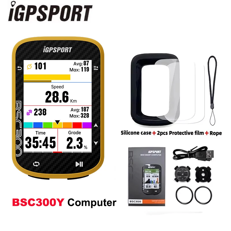IGPSPORT BSC300Y Computer GPS Navigation ANT+ MTB Road Speed