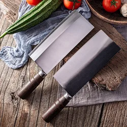 8inch Chinese Chef Knife 90Cr18Mov Razor Sharp Meat Cleaver Meat Slicing Cutting Stainless Steel Kitchen Knife