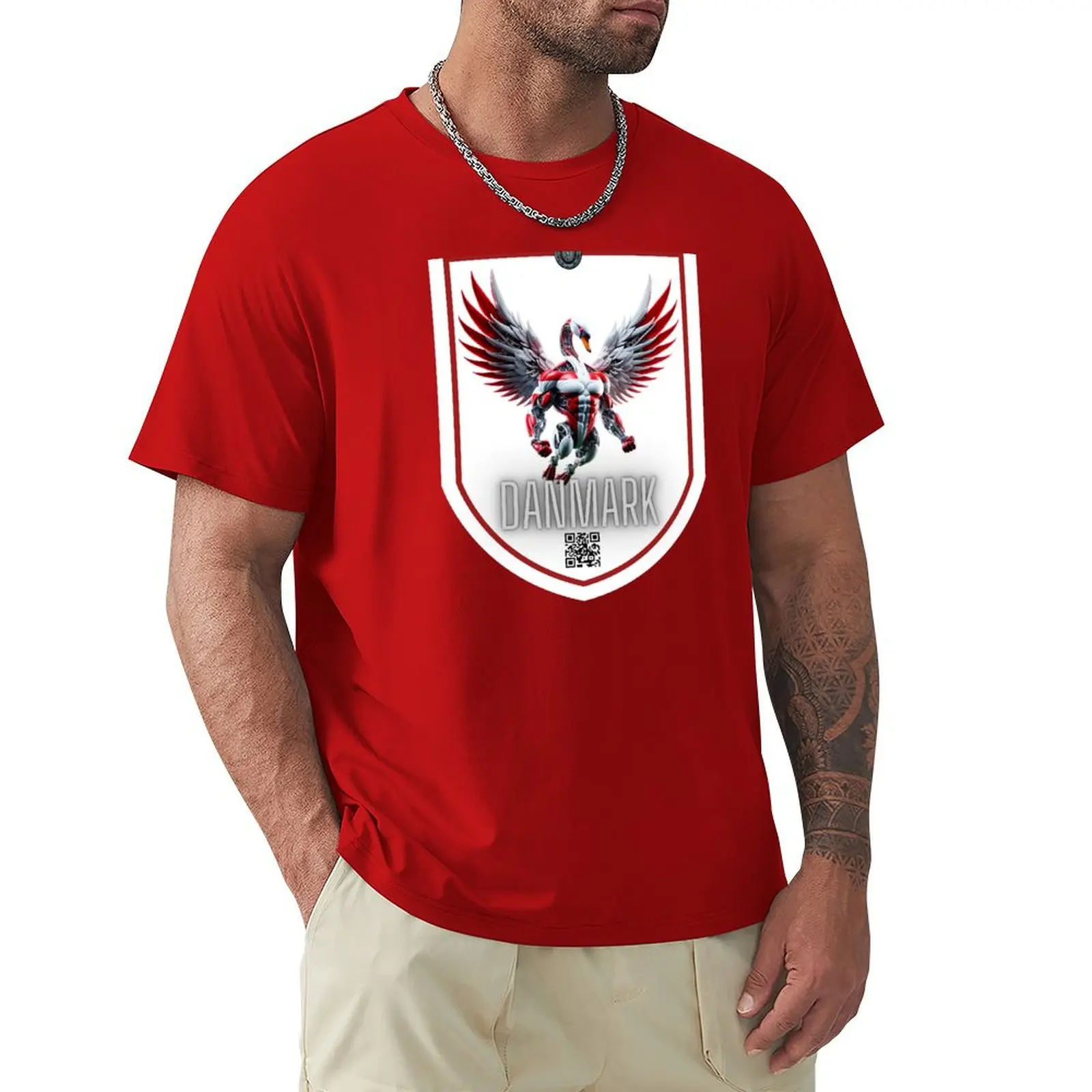 Euro 2024 Denmark New Mascot - Exclusive Collection T-Shirt quick-drying plus size tops plus sizes plain t shirts men