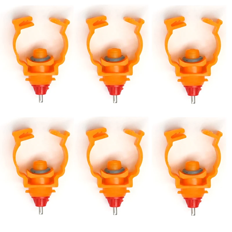 

50PCS Chicken Nipple Drinking Water 20/25mm Buckle Poultry Water Ball Nipple Farm Animal Screw Drinkers chicken raising supplies