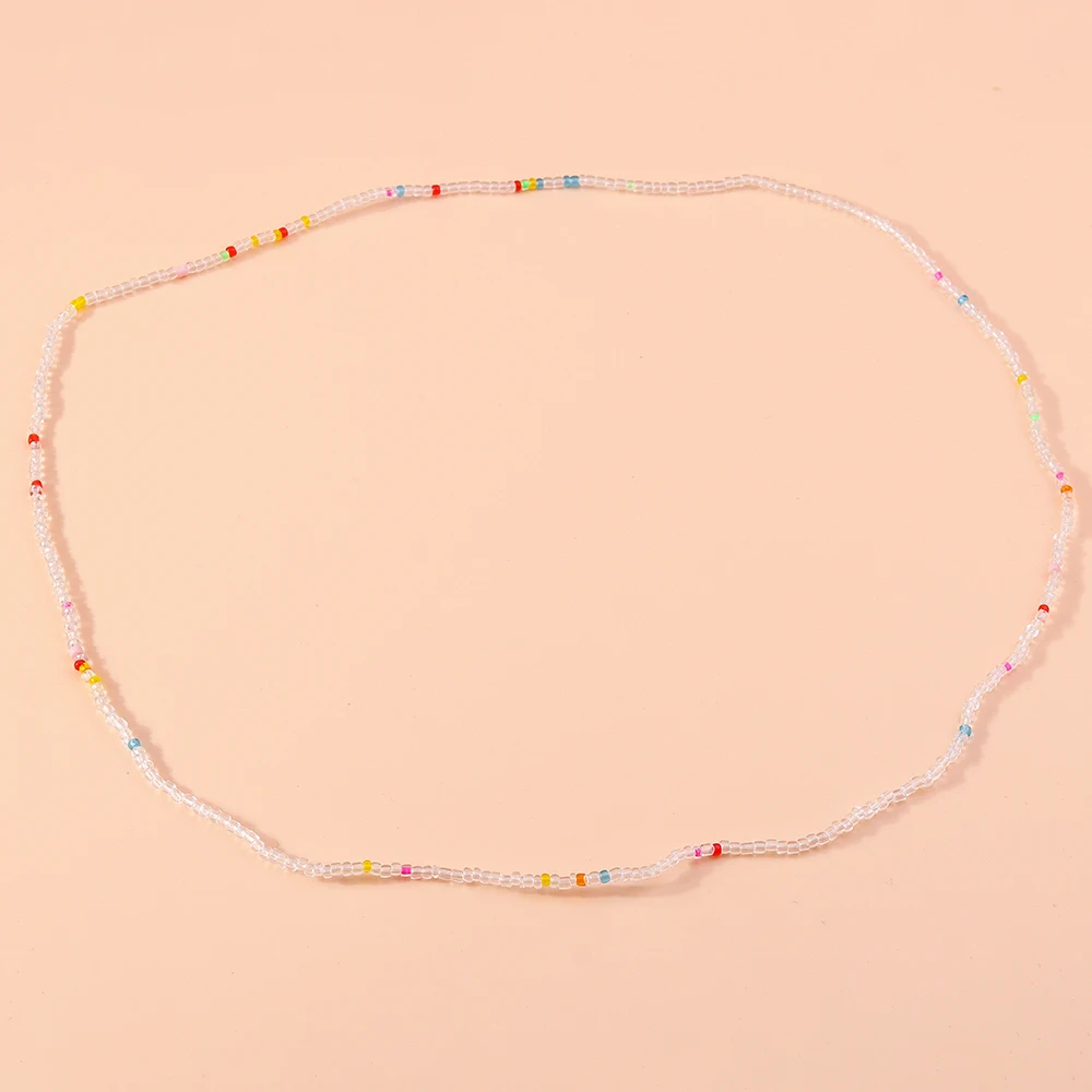 Aihua Bohemia 75 cm lange, farbenfrohe, elastische Perlenkette für Damen, Sommer, Strand, Party, Schmuck, Geschenke, Pulloverkette – Detail 15