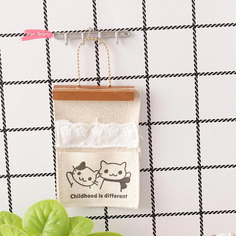 Leuke Mini Muur Opbergtas Hangende Zakken voor 1/12 Poppenhuis Thuis Scène Decoratie Micro Schaal Foto Props Poppenhuis Accessorie