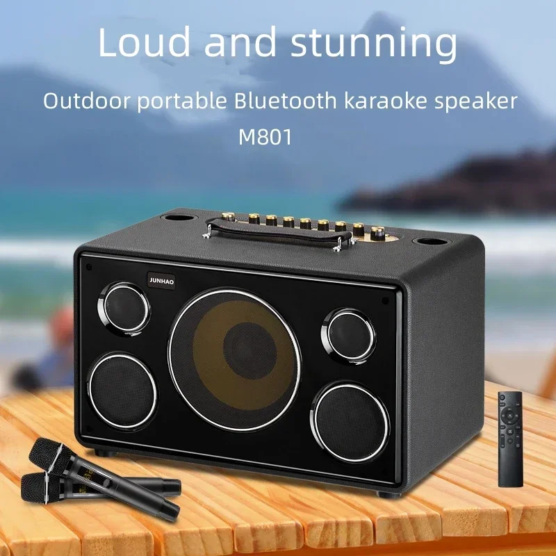 1200W High-Power Bluetooth Speaker Karaoke Portable Subwoofer Outdoor Party Multifunctional Wireless TWS Stereo Surround Boombox