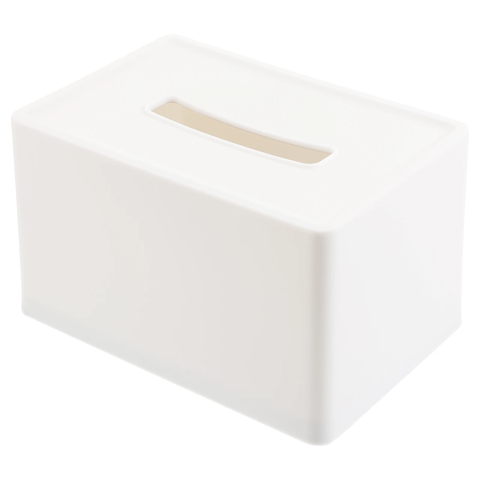 

Tissue Box Paper Towel Dispenser PP Plastic Home Desktop Decor Office White Cover Bathroom Bedroom Napkin Storage