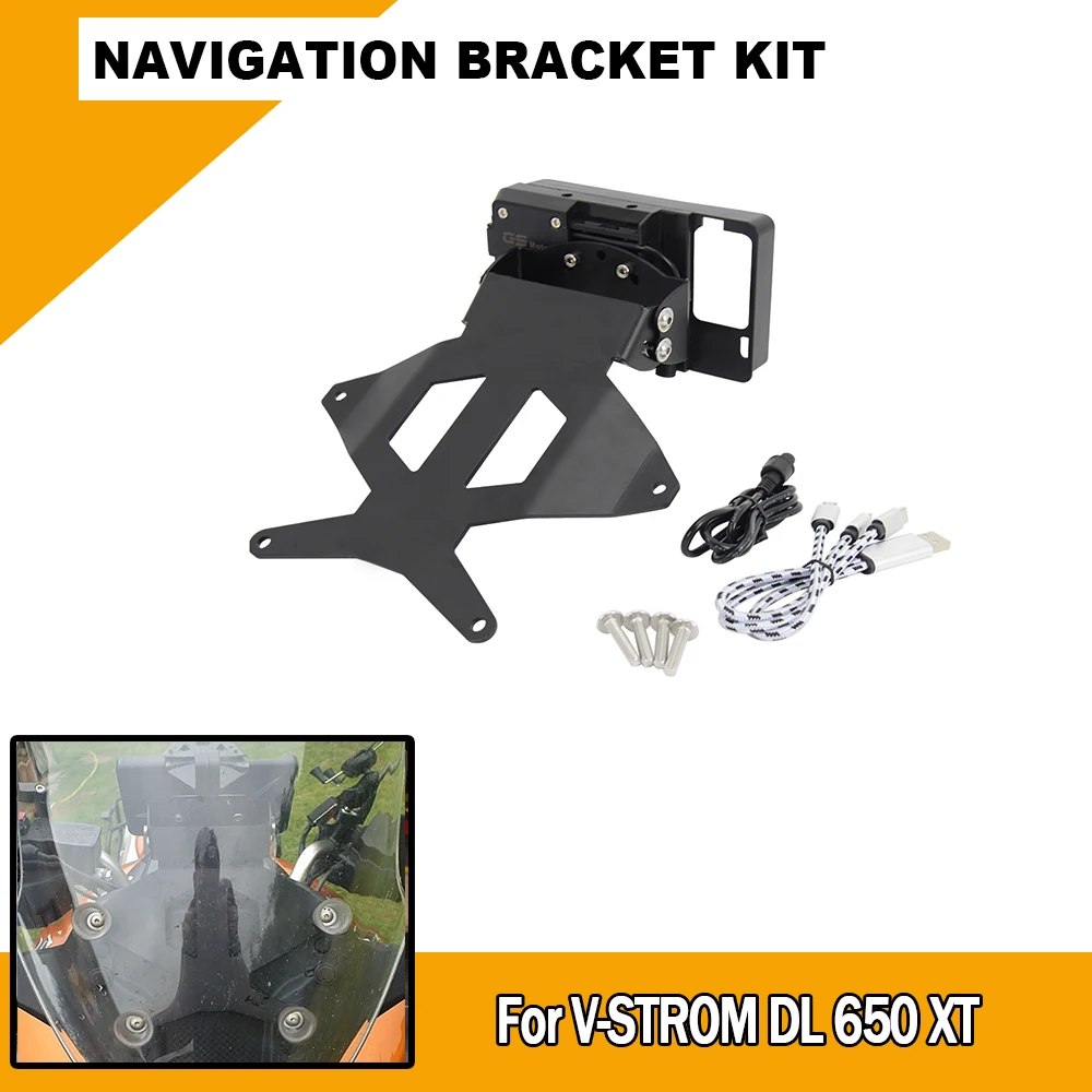 

For Suzuki V-STROM DL650XT V STROM DL 650 New Motorcycle Accessories Mobile Phone GPS Holder Stand Navigation bracket kit