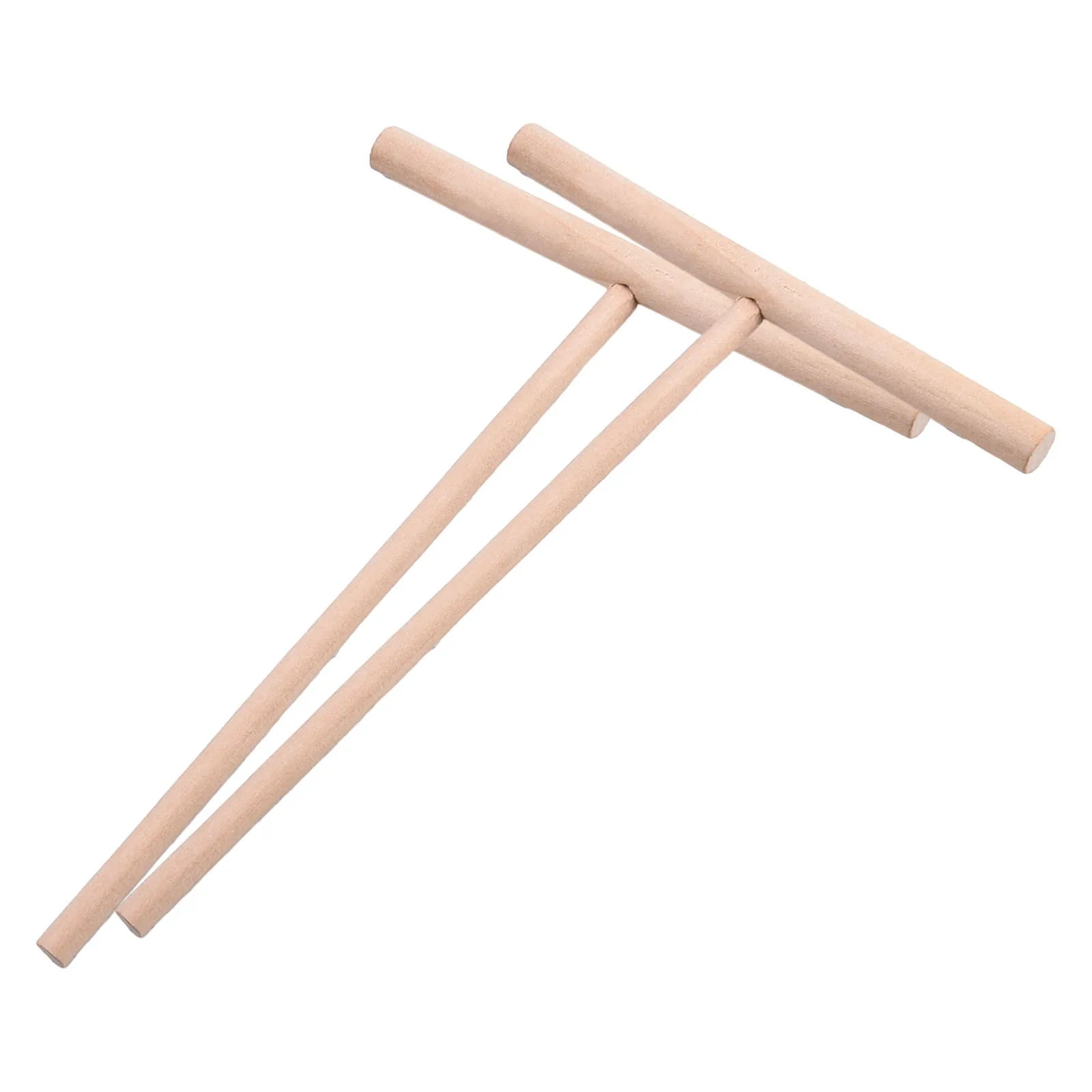  2pcs Wood Crepe Sticks- Spreader T-Shaped Pancake Crepe Batter Spreader Kitchen Cooking Utensils Tool For Baking Gadgets