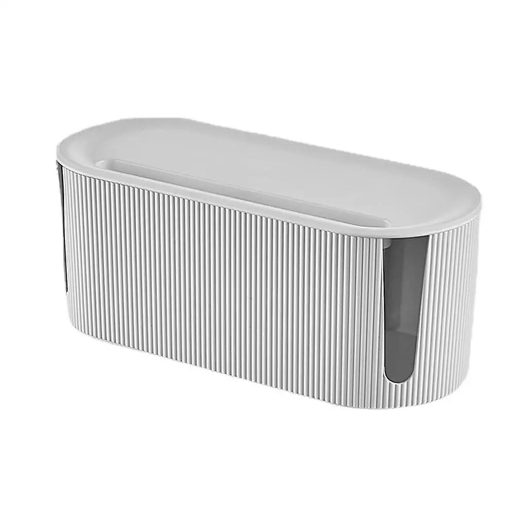 

Power Strip Storage Box Socket Organizer Cord Management Case Desk Charging Wire Tidy Plastic Cable Holder Heat Dissipation