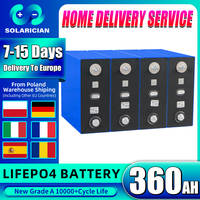 EU US STOCK Grade A 3.2V 360Ah LiFePO4 Battery 10000+ Cycles Brand New for Camping RV Boat Yacht Golf Carts Forklift Solar Cells