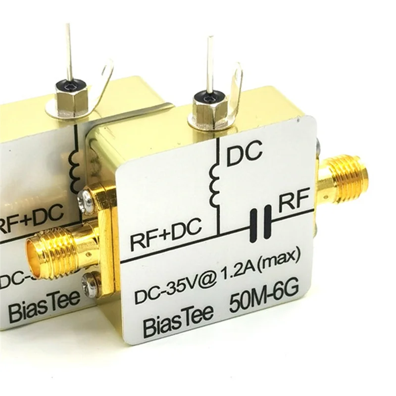 Well Made-50M-6Ghz التحيز المحملة RF تغذية Biaser محوري تغذية Biastee صندوق لراديو HAM SDR هوائي الطيف محلل مصدر الإشارة