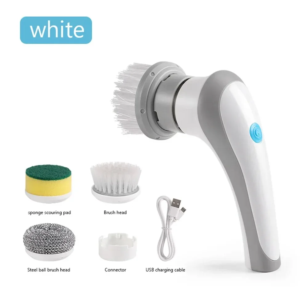 Handheld Cleaning Brush Bathroom Kitchen Cleaning Tool Wash Brush Dishwashing USB Bathtub Electric Brushes Sink Cleaner