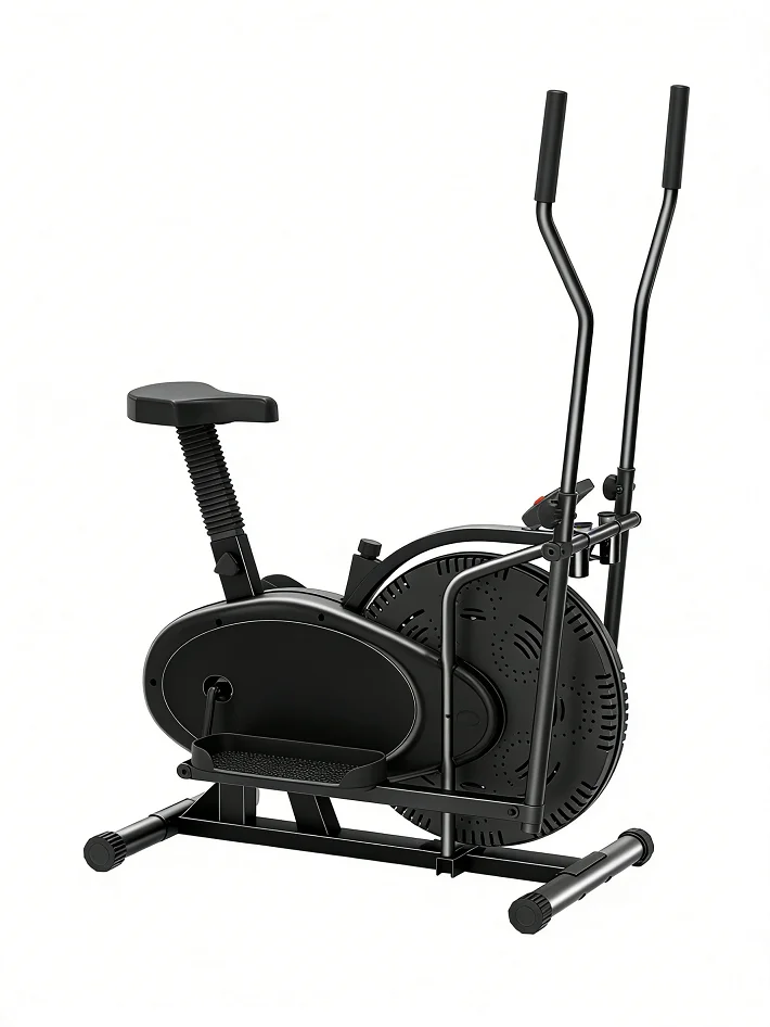 Elliptical Air-Resistance Exercise Capacity Exercise Bike Machine Silent Magnetic Elliptical Trainer LFC1020-black