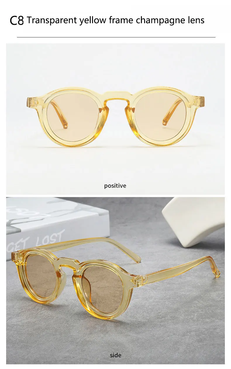 2025 Retro-Sonnenbrille mit dickem Rahmen, ovale Sonnenbrille für Herren, amerikanischer Stil, graue Brillen, Retro-Leopardenmuster-Brille, UV400-Rezept – Detail 17