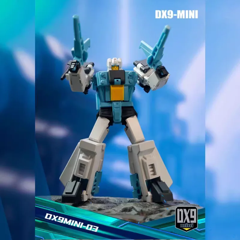 Jouets transformés DX9 MINI03 Little Zhuge Leader Warrior, poupée d'action Mecha originale à petit rapport