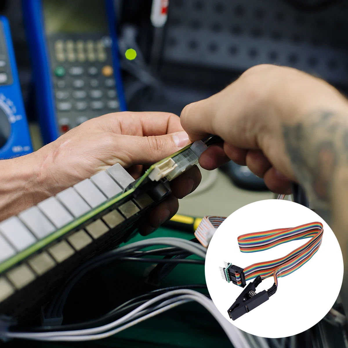 Sop16 Clips de Test programmeur de prise Module USB dans le Circuit programmation en ligne adaptateur de puce Flash Clips de Test prise