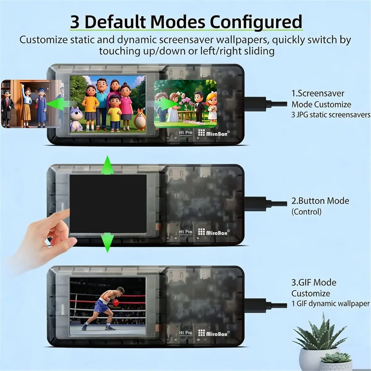 H1 Docking Station Network Port Visual Docking Station Streamdeck Macropad Keypad Stream Desk Deck Dock, Laptop HUB, 1PC