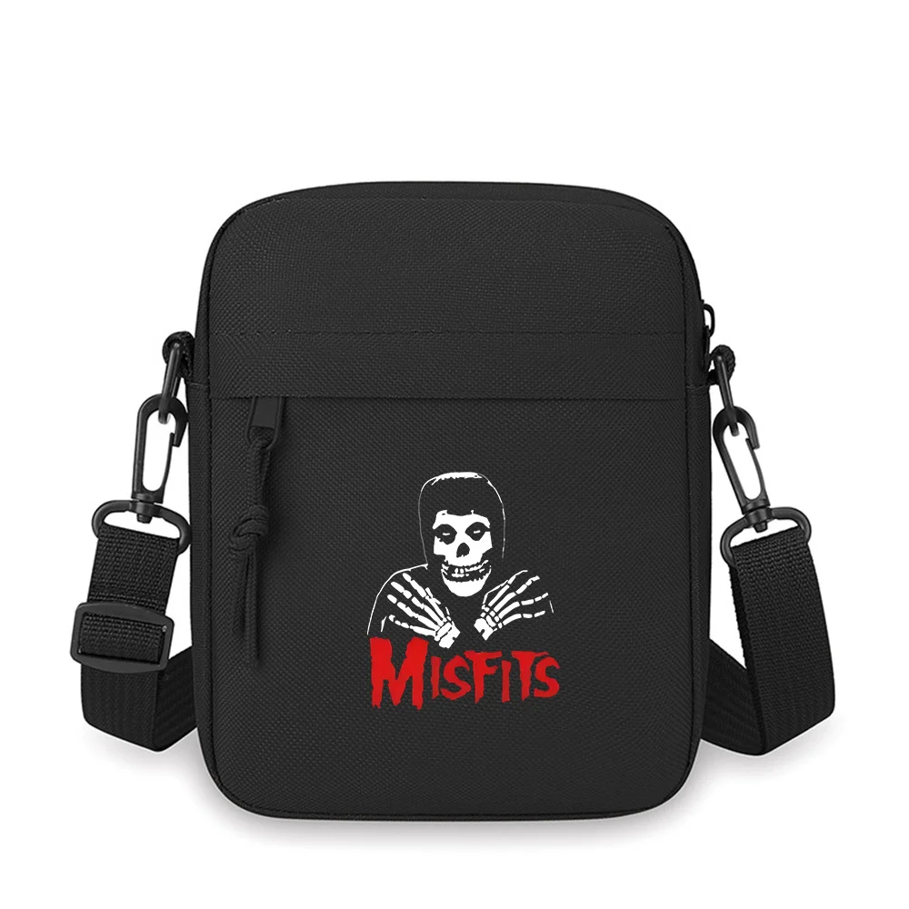 

Skull bones holding dark word Men Crossbody Bag Single Shoulder Women Cartoon Anime Film Printing Design Unisex