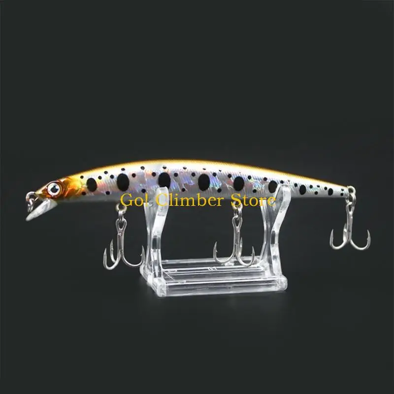 Q84C Clear Decorative Baits Showing Stand Shelf Holder Fishing Lure Display Stands Rack for Fishing Store Wobbler Shelf