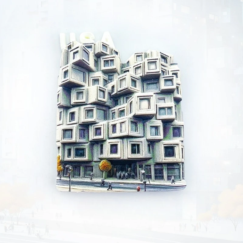 

University of Cincinnati Geometric Apartment Fridge Magnet - Striking 3D Campus Souvenir Unique Ohio Travel Memento School Gift