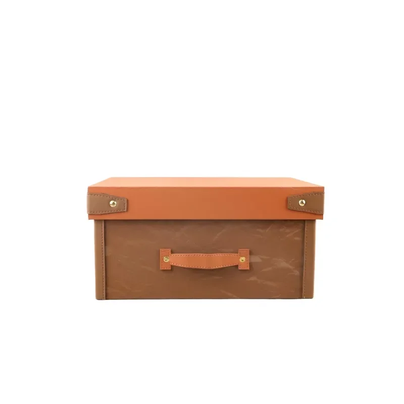 Modern Simple Soft Leather Storage Box Decorative Tray for Jewelry Ornaments Living Room Bedroom Entrance Home Organization