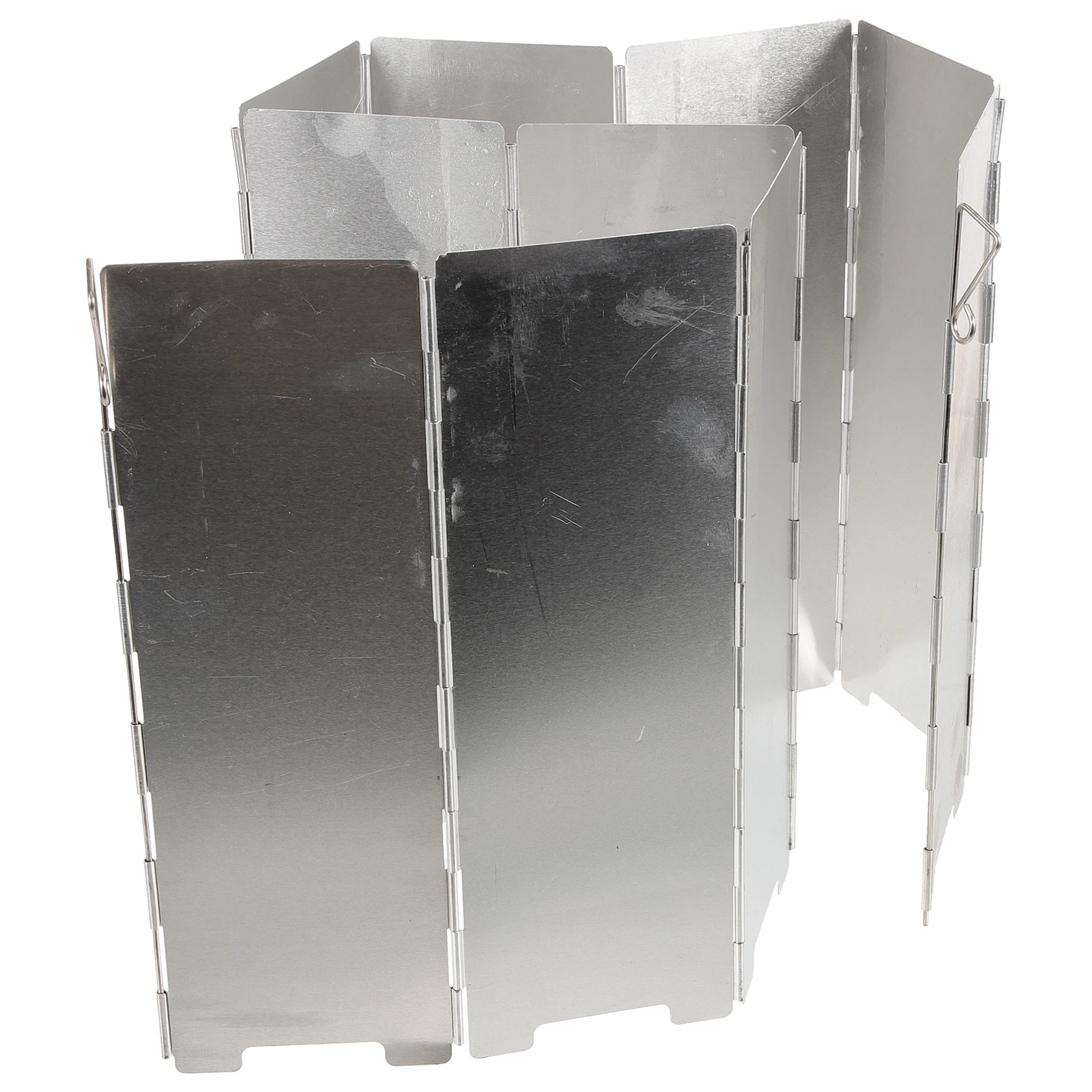 

10 Sheets Windshield for Camping Stove Portable Foldable BBQ Windscreen Gear Outdoor Accessories Lightweight Anti Wind Tool