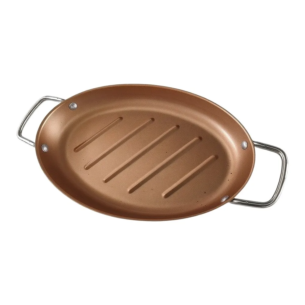38 x 20.5 x 3.8 cm Rectangular Baking Pan Featuring Non-Stick Coating for Easy Release and Low-Maintenance Care