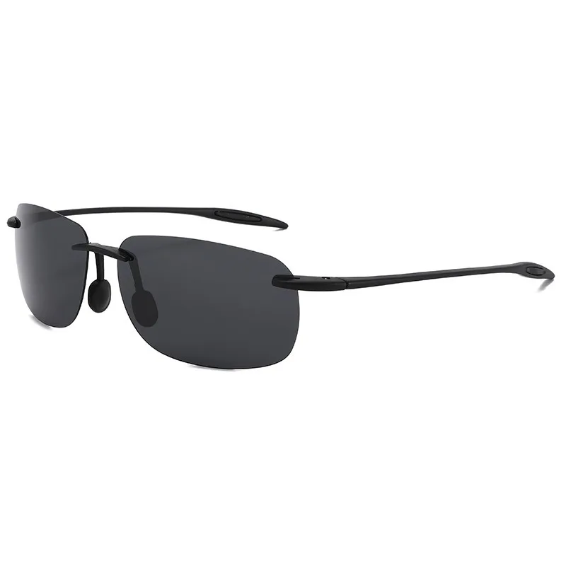 New Men's light Outdoor Driving Sunglasses Men Polarized Film Sports Cycling Sun Glasses Frameless Outdoor UV400 Eyewear